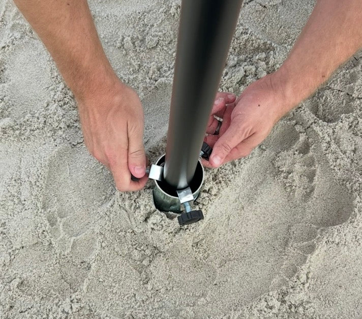 Umbrella with ShadeLock Ground Anchor and Universal Mount